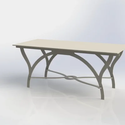 Elegant Curved Coffee Table CNC DXF SVG Free Download CNC laser cut design