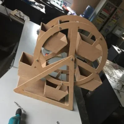 Ferris Wheel Carnival Ride CNC DXF SVG Free Download CNC laser cut design