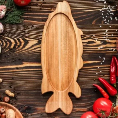 Fish Shaped Cutting Board CNC DXF SVG Free Download CNC laser cut design