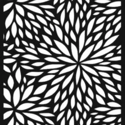 Floral Burst Pattern Screen Panel CNC DXF SVG Free Download CNC laser cut design