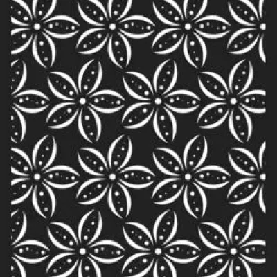 Floral Daisy Pattern Screen Panel CNC DXF SVG Free Download CNC laser cut design