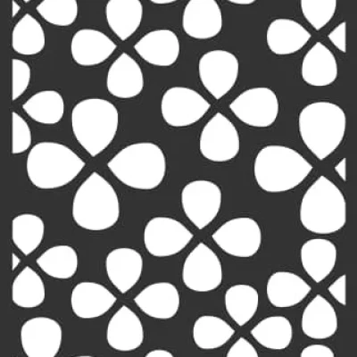 Floral Pattern Decorative Panel CNC DXF SVG Free Download CNC laser cut design