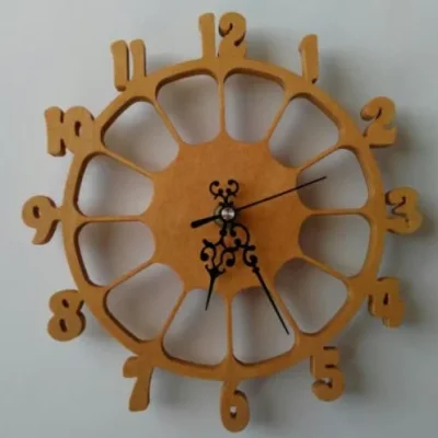 Flower Clock Design CNC DXF SVG Free Download CNC laser cut design