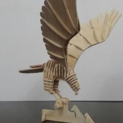 Flying Eagle Bird 3D Sculpture CNC DXF SVG Free Download CNC laser cut design