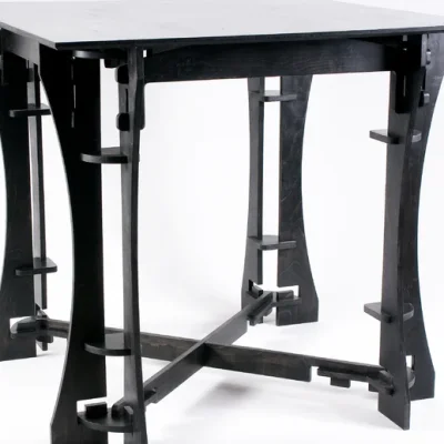 Folding Table Stand CNC DXF SVG Free Download CNC laser cut design