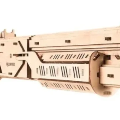 Futuristic Pistol Gun CNC DXF SVG Free Download CNC laser cut design