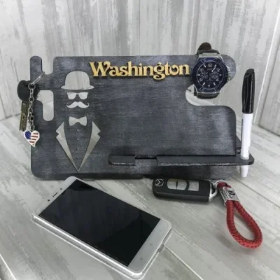 Gentleman Organizer Tray CNC DXF SVG Free Download CNC laser cut design