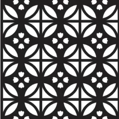 Geometric Floral Grid Pattern CNC DXF SVG Free Download CNC laser cut design