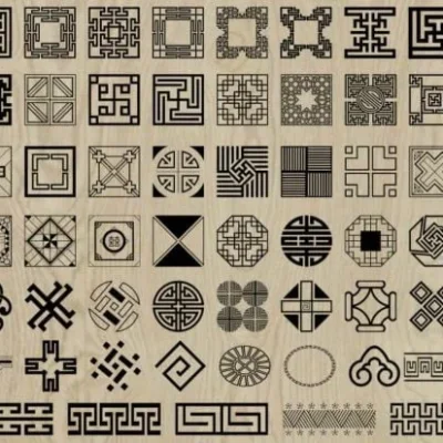 Geometric Pattern Collection CNC DXF SVG Free Download CNC laser cut design