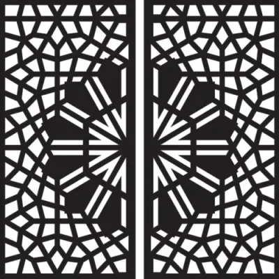 Geometric Starburst Panel CNC DXF SVG Free Download CNC laser cut design
