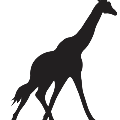 Giraffe Animal Silhouette CNC DXF SVG Free Download CNC laser cut design