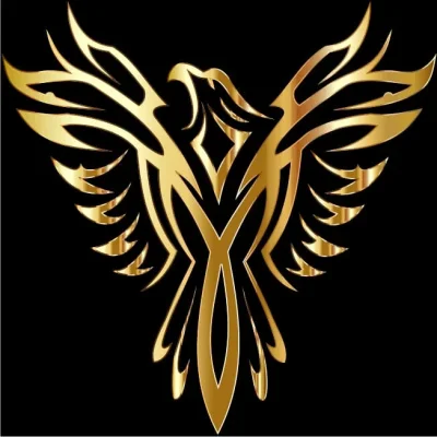 Golden Phoenix Eagle Wings CNC DXF SVG Free Download CNC laser cut design