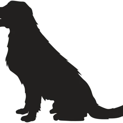 Golden Retriever Dog Silhouette CNC DXF SVG Free Download CNC laser cut design