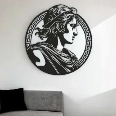 Greek Goddess Medusa Wall Art CNC DXF SVG Free Download CNC laser cut design
