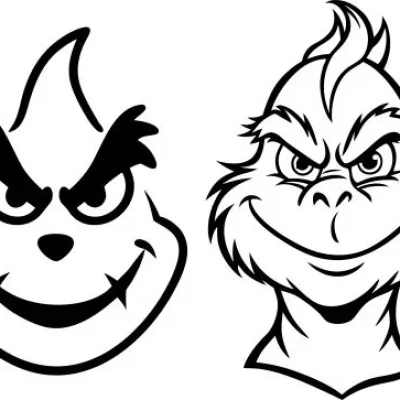 Grinch Christmas Characters CNC DXF SVG Free Download CNC laser cut design