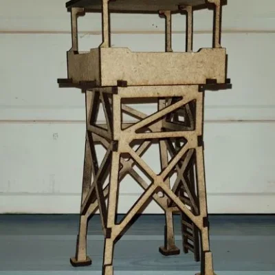 Guard Watchtower CNC DXF SVG Free Download CNC laser cut design