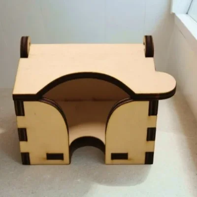 Hamster House Pet Shelter CNC DXF SVG Free Download CNC laser cut design