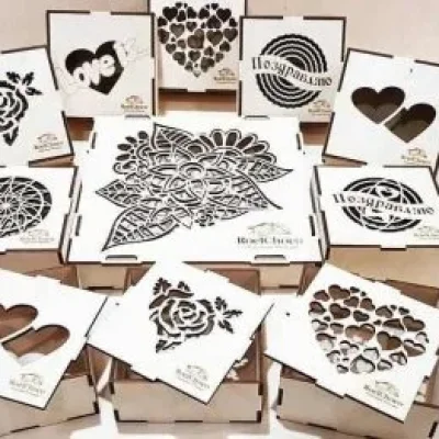 Heart Rose Mandala Collection CNC DXF SVG Free Download CNC laser cut design
