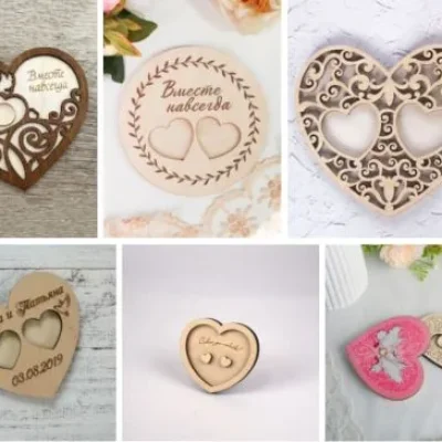 Heart Wedding Love Ornament CNC DXF SVG Free Download CNC laser cut design