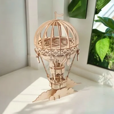 Hot Air Balloon 3D Model CNC DXF SVG Free Download CNC laser cut design