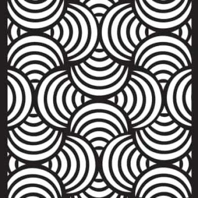 Interlocking Circles Wave Pattern CNC DXF SVG Free Download CNC laser cut design