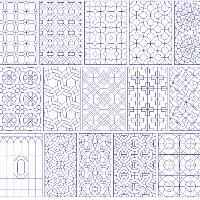 Islamic Geometric Pattern Collection CNC DXF SVG Free Download CNC laser cut design