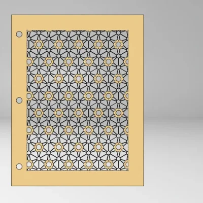 Islamic Geometric Pattern Decorative Panel CNC DXF SVG Free Download CNC laser cut design