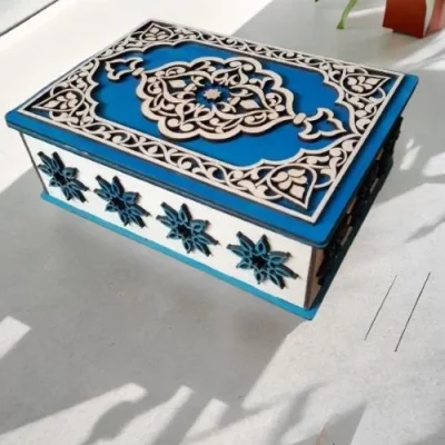 Islamic Ornamental Box CNC DXF SVG Free Download CNC laser cut design