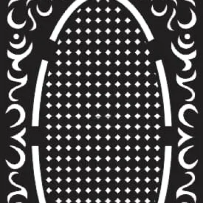 Islamic Prayer Mat Mihrab CNC DXF SVG Free Download CNC laser cut design