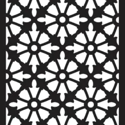 Islamic Star Flower Pattern CNC DXF SVG Free Download CNC laser cut design