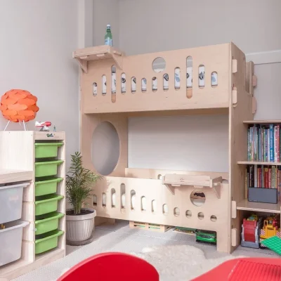 Kids Castle Bunk Bed CNC DXF SVG Free Download CNC laser cut design