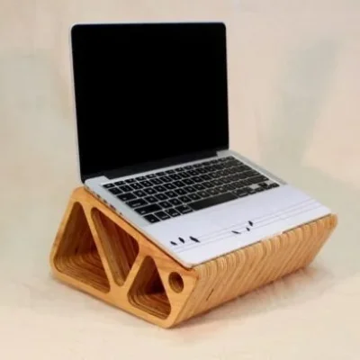 Laptop Stand Ergonomic CNC DXF SVG Free Download CNC laser cut design