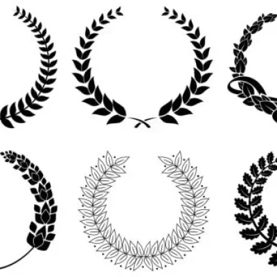 Laurel Wreath Collection CNC DXF SVG Free Download CNC laser cut design