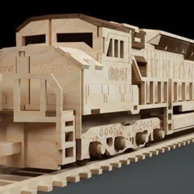 Locomotive Train Engine CNC DXF SVG Free Download CNC laser cut design