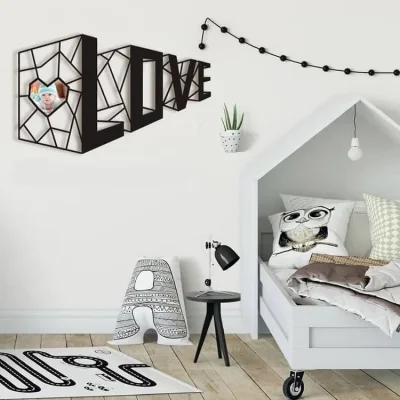 LOVE Letters Wall Shelves CNC DXF SVG Free Download CNC laser cut design