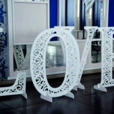 LOVE Letters Wedding Decor CNC DXF SVG Free Download CNC laser cut design