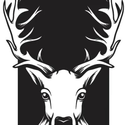 Majestic Deer Head Silhouette CNC DXF SVG Free Download CNC laser cut design