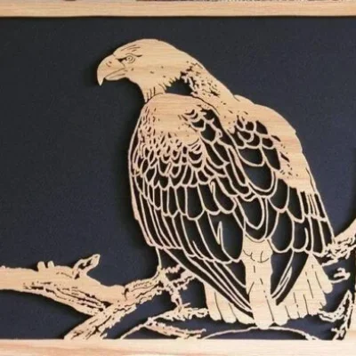 Majestic Eagle Bird CNC DXF SVG Free Download CNC laser cut design