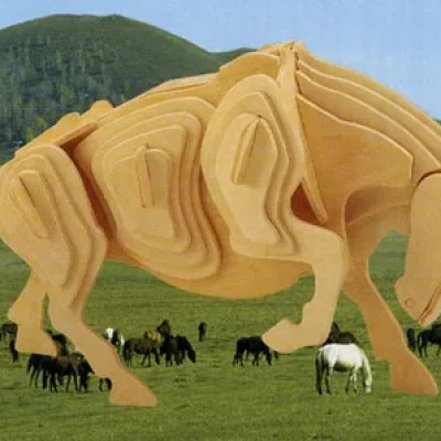 Mammoth Elephant 3D Puzzle CNC DXF SVG Free Download CNC laser cut design