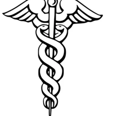 Medical Caduceus Symbol CNC DXF SVG Free Download CNC laser cut design