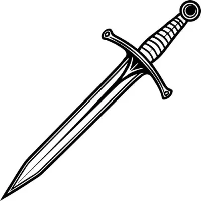 Medieval Sword Dagger CNC DXF SVG Free Download CNC laser cut design