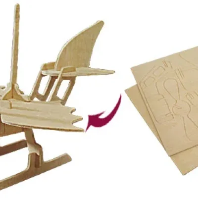 Military Helicopter 3D Puzzle CNC DXF SVG Free Download CNC laser cut design