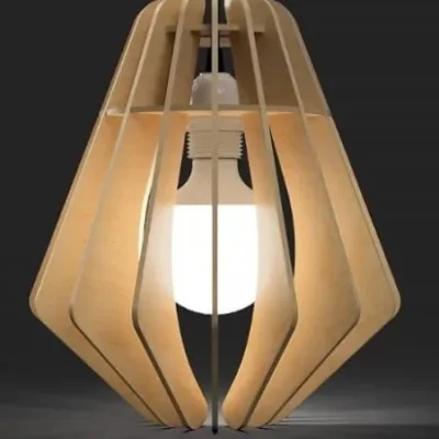 Modern Pendant Lamp Shade CNC DXF SVG Free Download CNC laser cut design