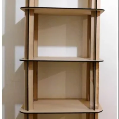Modern Tower Bookshelf CNC DXF SVG Free Download CNC laser cut design