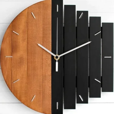Modern Wall Clock Geometric Design CNC DXF SVG Free Download CNC laser cut design