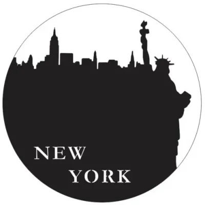 New York City Skyline Circle CNC DXF SVG Free Download CNC laser cut design