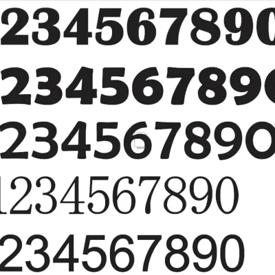 Number Set 1-9-0 CNC DXF SVG Free Download CNC laser cut design