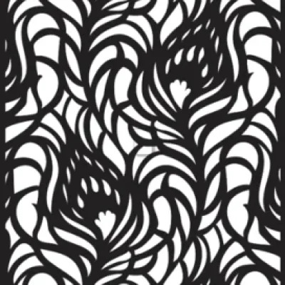 Organic Leaf Pattern CNC DXF SVG Free Download CNC laser cut design