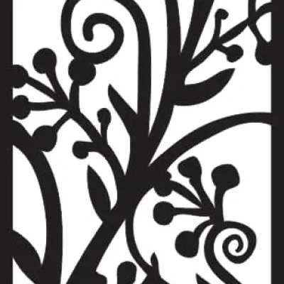 Ornamental Floral Border Panel CNC DXF SVG Free Download CNC laser cut design
