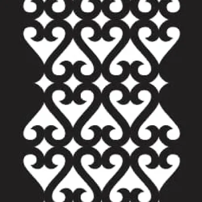 Ornamental Heart Border Pattern CNC DXF SVG Free Download CNC laser cut design